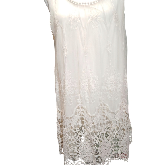 calstyle Tops - Elegant White Lace Dress